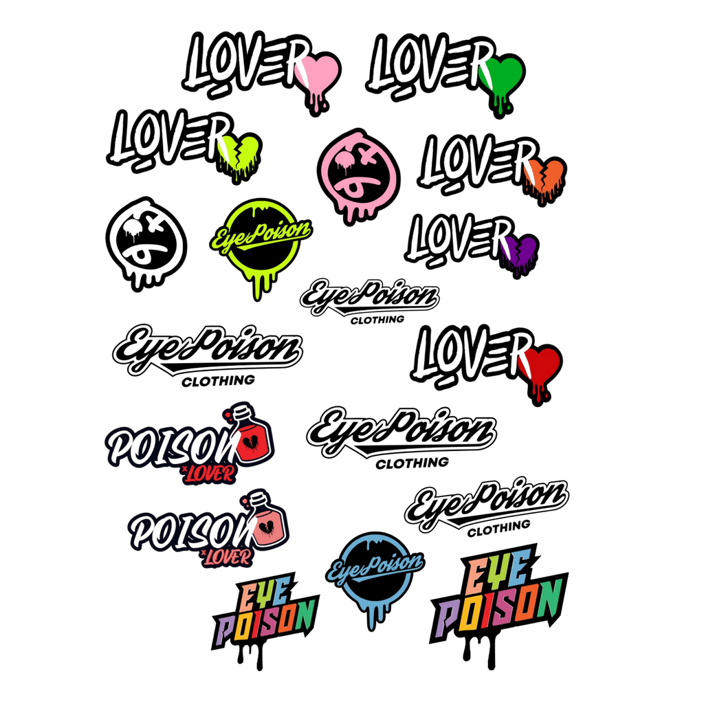 STICKER VARIETY COLOR PACK (GLOW IN THE DARK)